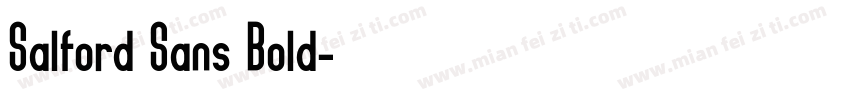Salford Sans Bold字体转换